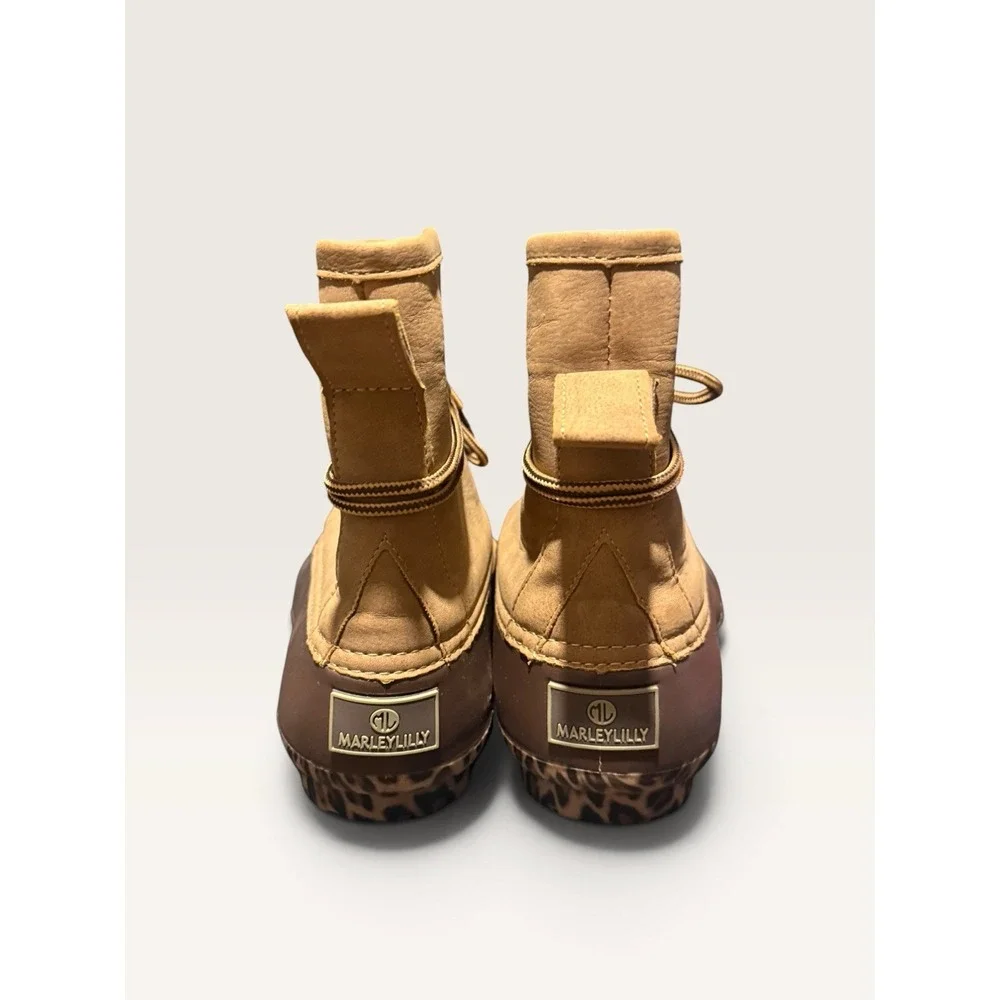 Marley Lilly Duck Boot Brown Women's Size 10